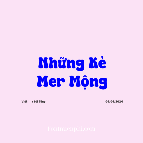 Việt hóa font DL Super Dream