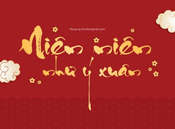 Font Thư Pháp Quang Ninh (2 font) ,font Tết