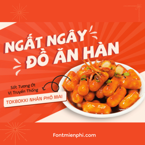 Combo font thiết kế ẩm thực 1 , Sẳn hiệu ứng trong file Ps