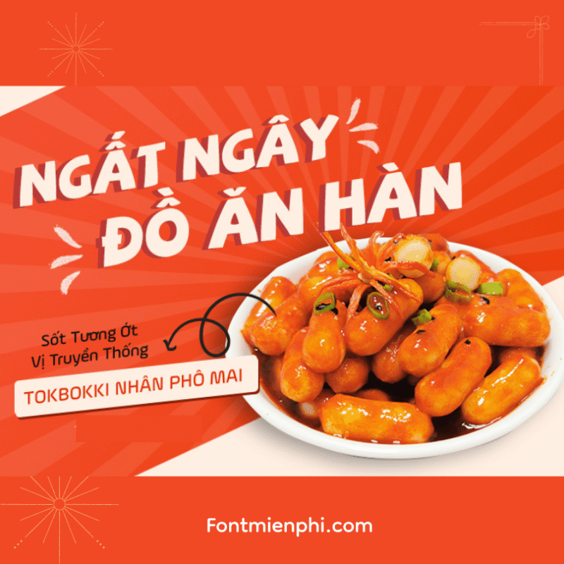 Combo font thiết kế ẩm thực 1 , Sẳn hiệu ứng trong file Ps