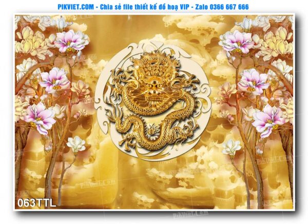 File PSD vector tranh tài lộc mẫu số 063TTL
