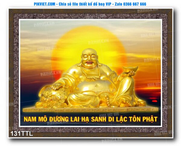File PSD vector tranh tài lộc mẫu số 131TTL