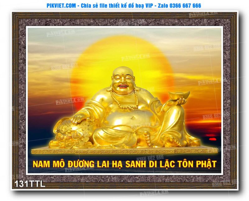 File PSD vector tranh tài lộc mẫu số 131TTL