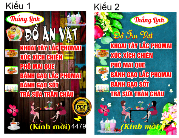 Market biển vẫy Đồ Ăn Vặt Thắng Linh file corel