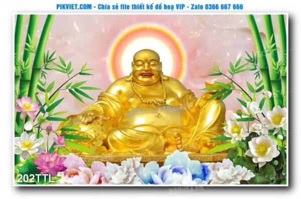 File PSD vector tranh tài lộc mẫu số 202TTL