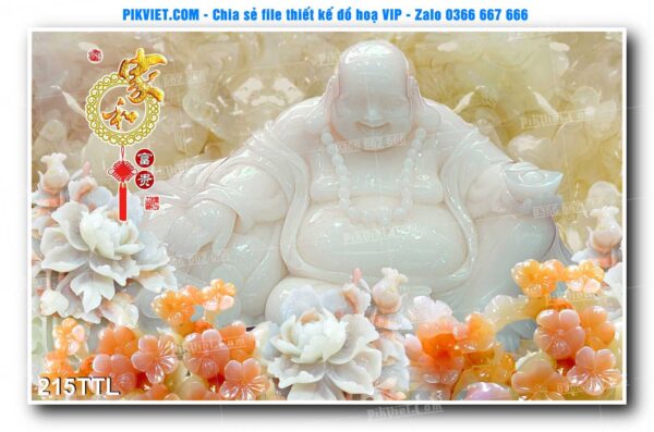 File PSD vector tranh tài lộc mẫu số 215TTL