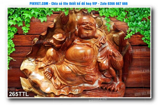 File PSD vector tranh tài lộc mẫu số 265TTL