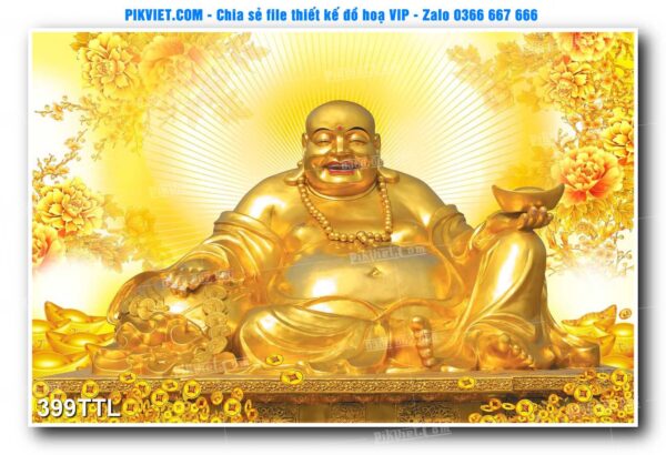 File PSD vector tranh tài lộc mẫu số 399TTL