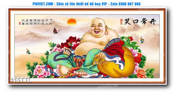 File PSD vector tranh tài lộc mẫu số 415TTL