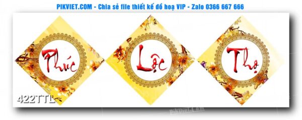 File PSD vector tranh tài lộc mẫu số 422TTL