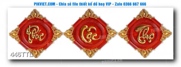 File PSD vector tranh tài lộc mẫu số 446TTL