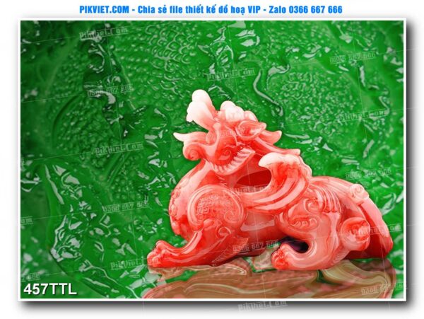 File PSD vector tranh tài lộc mẫu số 457TTL