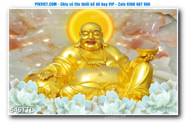 File PSD vector tranh tài lộc mẫu số 546TTL