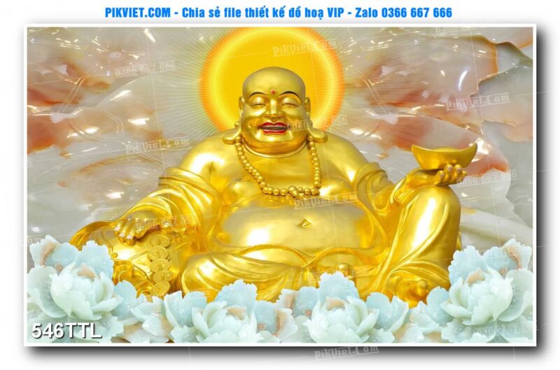File PSD vector tranh tài lộc mẫu số 546TTL