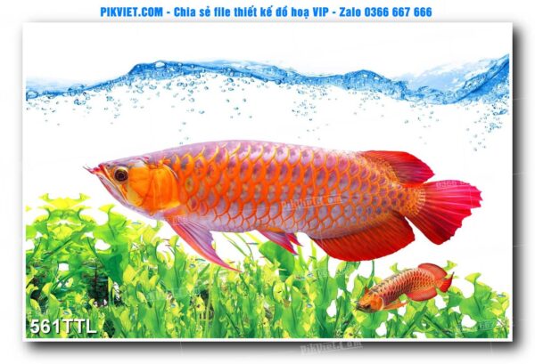 File PSD vector tranh tài lộc mẫu số 561TTL