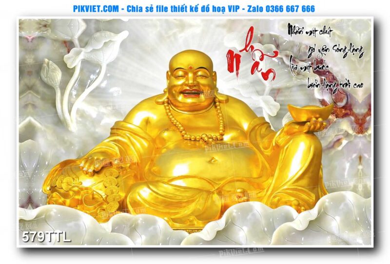File PSD vector tranh tài lộc mẫu số 579TTL