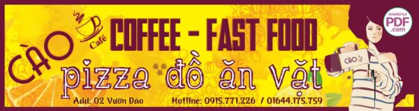 Tổng hợp biển quảng cáo đồ uống - ăn vặt file corel
