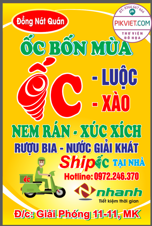 Biển Biển - Đồng Nát Quán ốc bốn mua file PDF & CDR