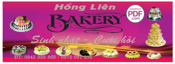 Biển Hồng Liên Barkery - sinh nhật - cưới hỏi file PDF & CDR