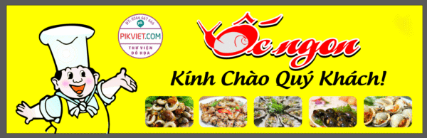 Biển hiệu quảng cáo Quán Ốc ngon file corel