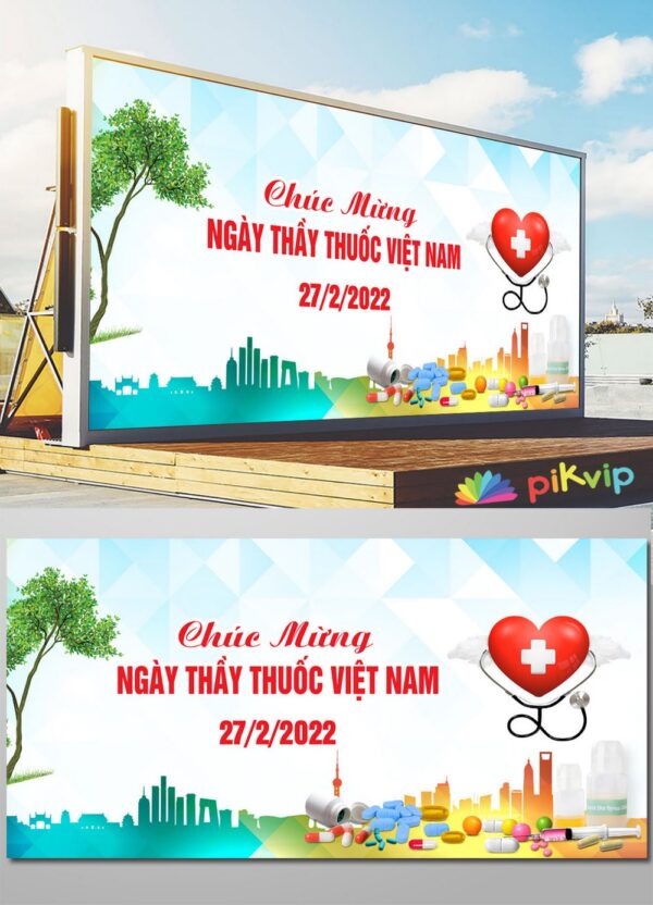 Phông nền chúc mừng ngày thầy thuốc Việt Nam #7