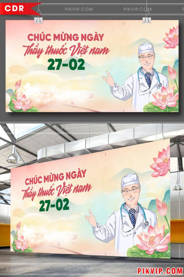 Phông nền chúc mừng ngày thầy thuốc Việt Nam #2