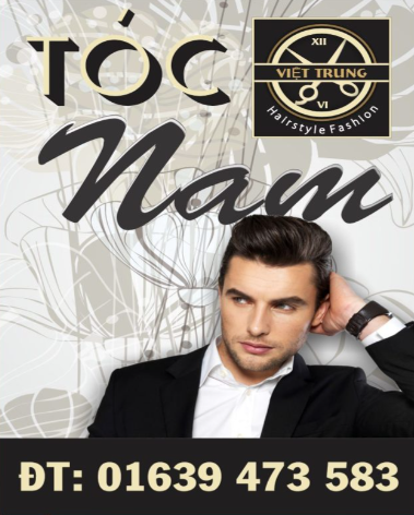 Mẫu biển vẫy cắt tóc nam Việt Trung
