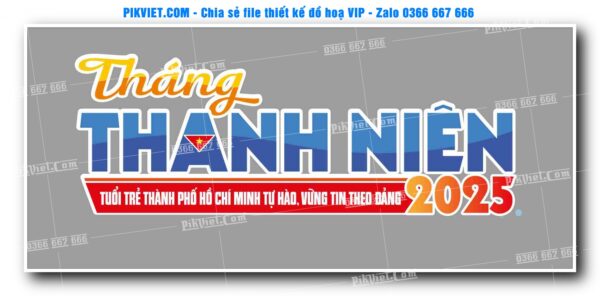Cụm text Tháng Thanh niên 2025 TPHCM