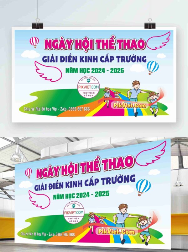 Ngày hội thể thao giải điền kinh cấp trường năm 2024 – 2025 mã file 3850707
