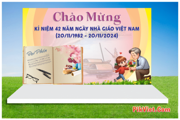 Phông Nền Chào Mừng Ngày Nhà Giáo Việt Nam 20-11 Mẫu 38
