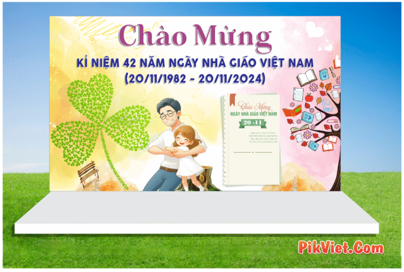 Phông Nền Chào Mừng Ngày Nhà Giáo Việt Nam 20-11 Mẫu 39