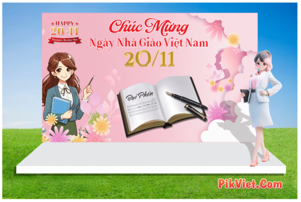 Phông Nền Chào Mừng Ngày Nhà Giáo Việt Nam 20-11 Mẫu 46