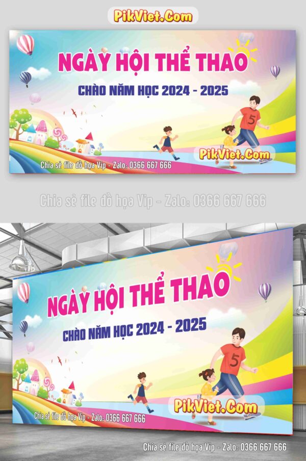 ngày hội thể thao chào năm học mới 2024 - 2025, mã file 2217134