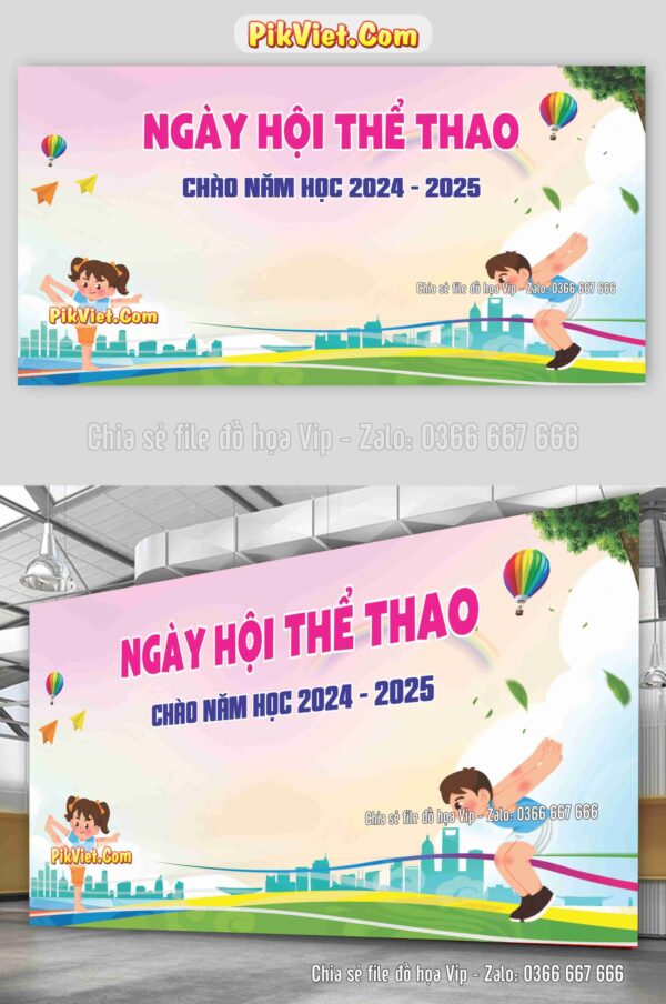 ngày hội thể thao chào năm học mới 2024 - 2025, mã file 5422543