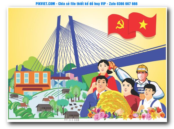 Mẫu Pano Giải Phóng Miền Nam 30-4, Ngày Quốc Khánh 2-9, File Bầu Cử, Nông Thôn Mới Mẫu Số 103