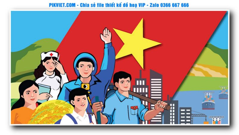 Mẫu Pano Giải Phóng Miền Nam 30-4, Ngày Quốc Khánh 2-9, File Bầu Cử, Nông Thôn Mới Mẫu Số 47