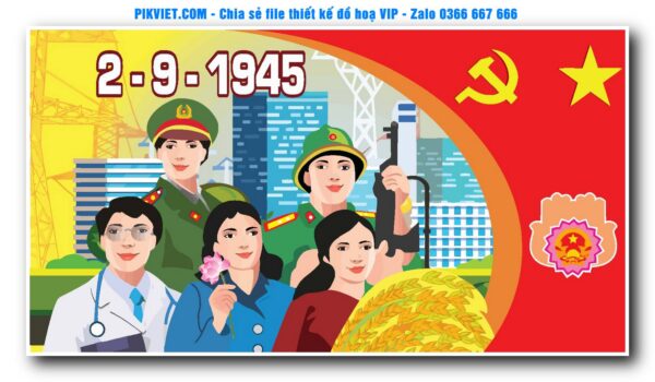 Mẫu Pano Giải Phóng Miền Nam 30-4, Ngày Quốc Khánh 2-9, File Bầu Cử, Nông Thôn Mới Mẫu Số 52