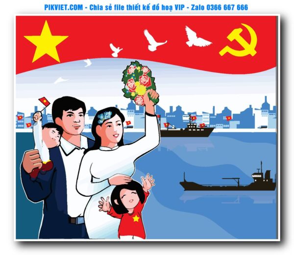 Mẫu Pano Giải Phóng Miền Nam 30-4, Ngày Quốc Khánh 2-9, File Bầu Cử, Nông Thôn Mới Mẫu Số 54