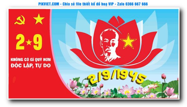 Mẫu Pano Giải Phóng Miền Nam 30-4, Ngày Quốc Khánh 2-9, File Bầu Cử, Nông Thôn Mới Mẫu Số 57