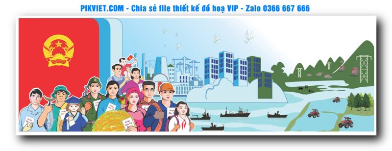 Mẫu Pano Giải Phóng Miền Nam 30-4, Ngày Quốc Khánh 2-9, File Bầu Cử, Nông Thôn Mới Mẫu Số 97