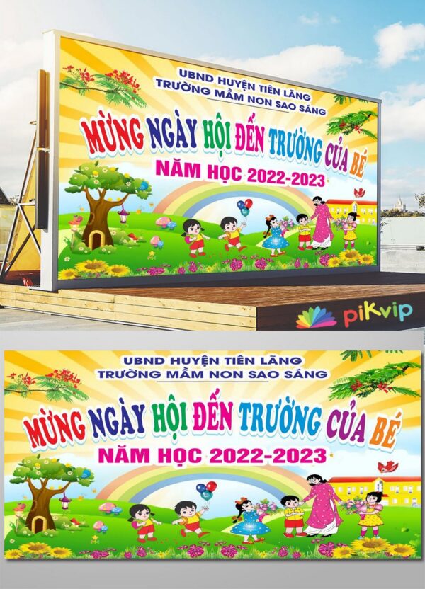 Mẫu phông nền khai giảng năm học mới file corel 2022 03