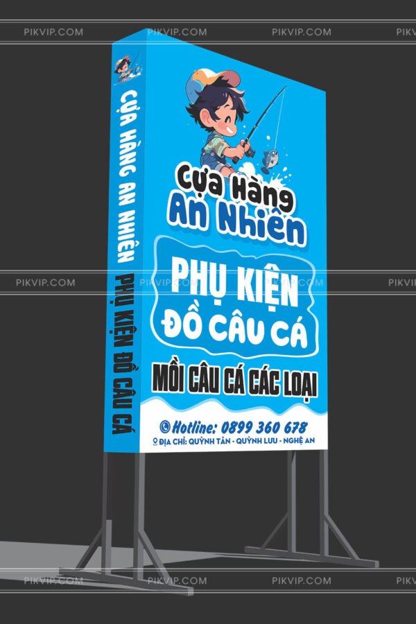 Biển vẫy hộp đèn thiết bị câu cá An Nhiên