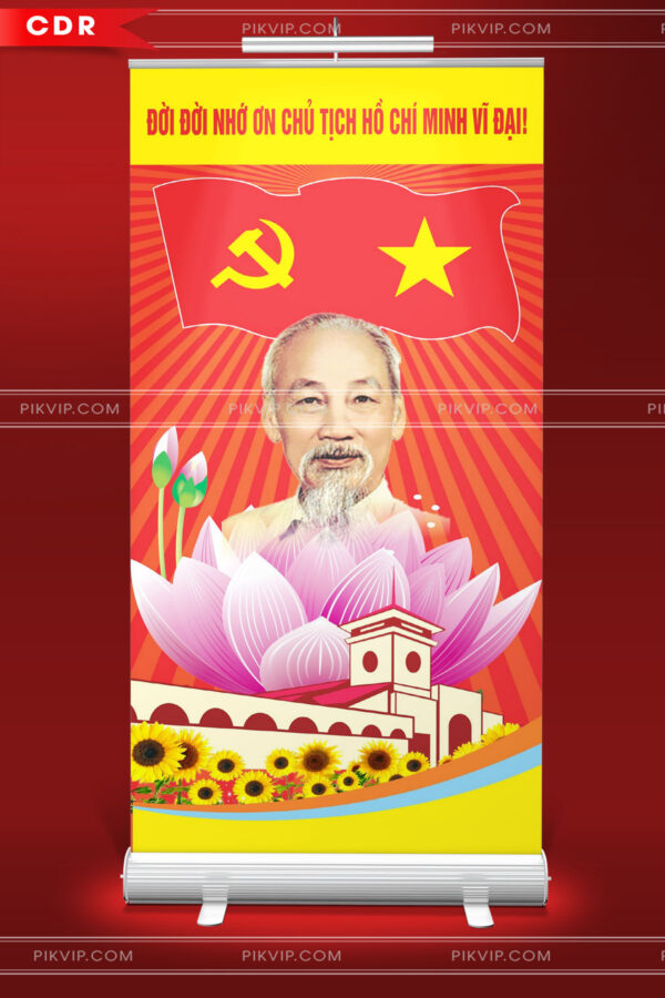 Pano chào mừng đại hội đảng lần thứ 14 file corel cdr 09