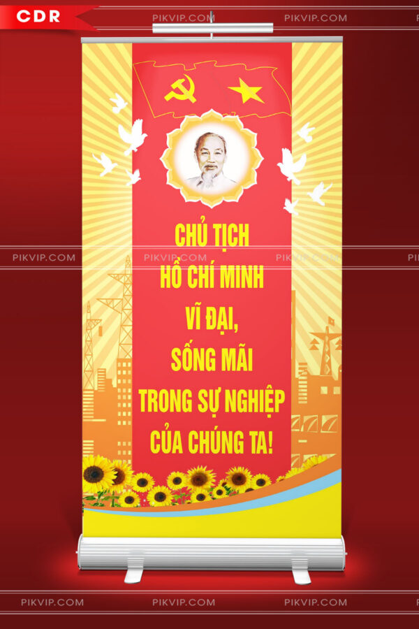 Pano chào mừng đại hội đảng lần thứ 14 file corel cdr 14