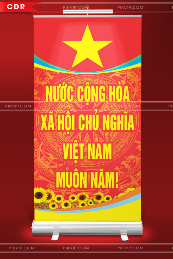 Pano chào mừng đại hội đảng lần thứ 14 file corel cdr 18