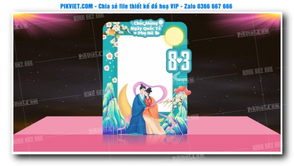 Mẫu Thiết Deco chụp ảnh 8-3, 20-10, Backdrop Quốc Tế Phụ Nữ Đẹp 39