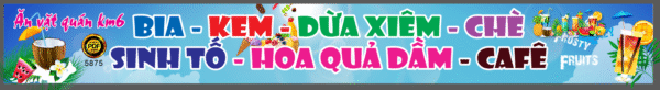 Biển vặt quán Km6 - bia - kem - dừa xiêm ...