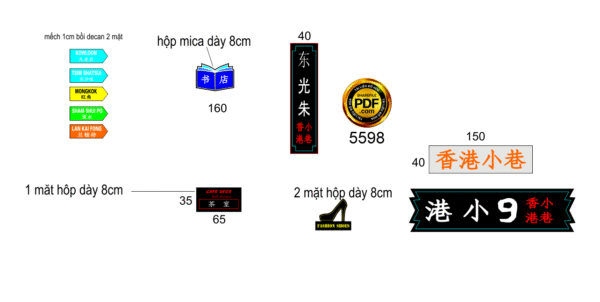 Market biển quán trà sữa phong cách Hồng Kông file corel