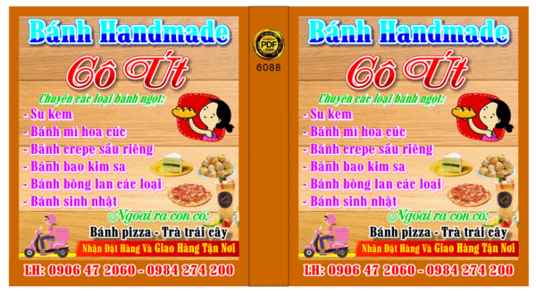Biển vẫy Bánh Handmade cô Út - các loại bánh ngọt