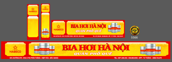 Market Bia hơi Hà Nội - Quán Phố Quê file corel